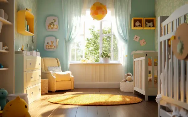 **Charming Nursery Vibes – 4K Ultra HD Wallpaper** by robokoboto