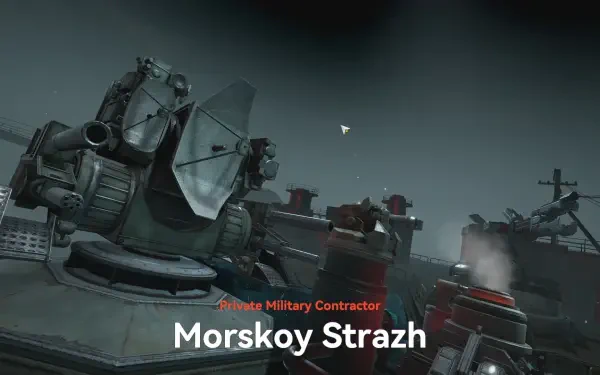 HD wallpaper from Girls' Frontline 2: Exilium, featuring a detailed military setting with armored machinery and a menacing atmosphere.