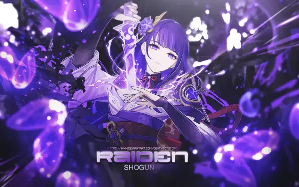  Raiden Shogun Baal Genshin Impact Wallpaper 4k by DeathToTotoro