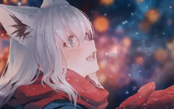Shirakami Fubuki Virtual Youtuber Anime anime girl hololive HD Desktop Wallpaper | Background Image