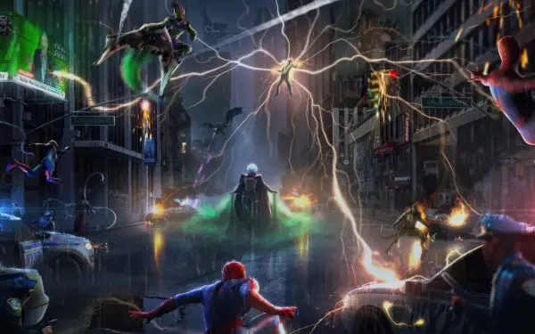 SpiderVerse HD Desktop Wallpaper | Background Image