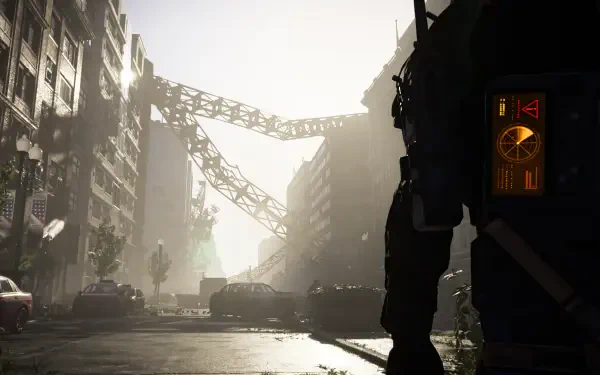 Tom Clancy's The Division 2 video game post apocalyptic city agent HD Desktop Wallpaper | Background Image