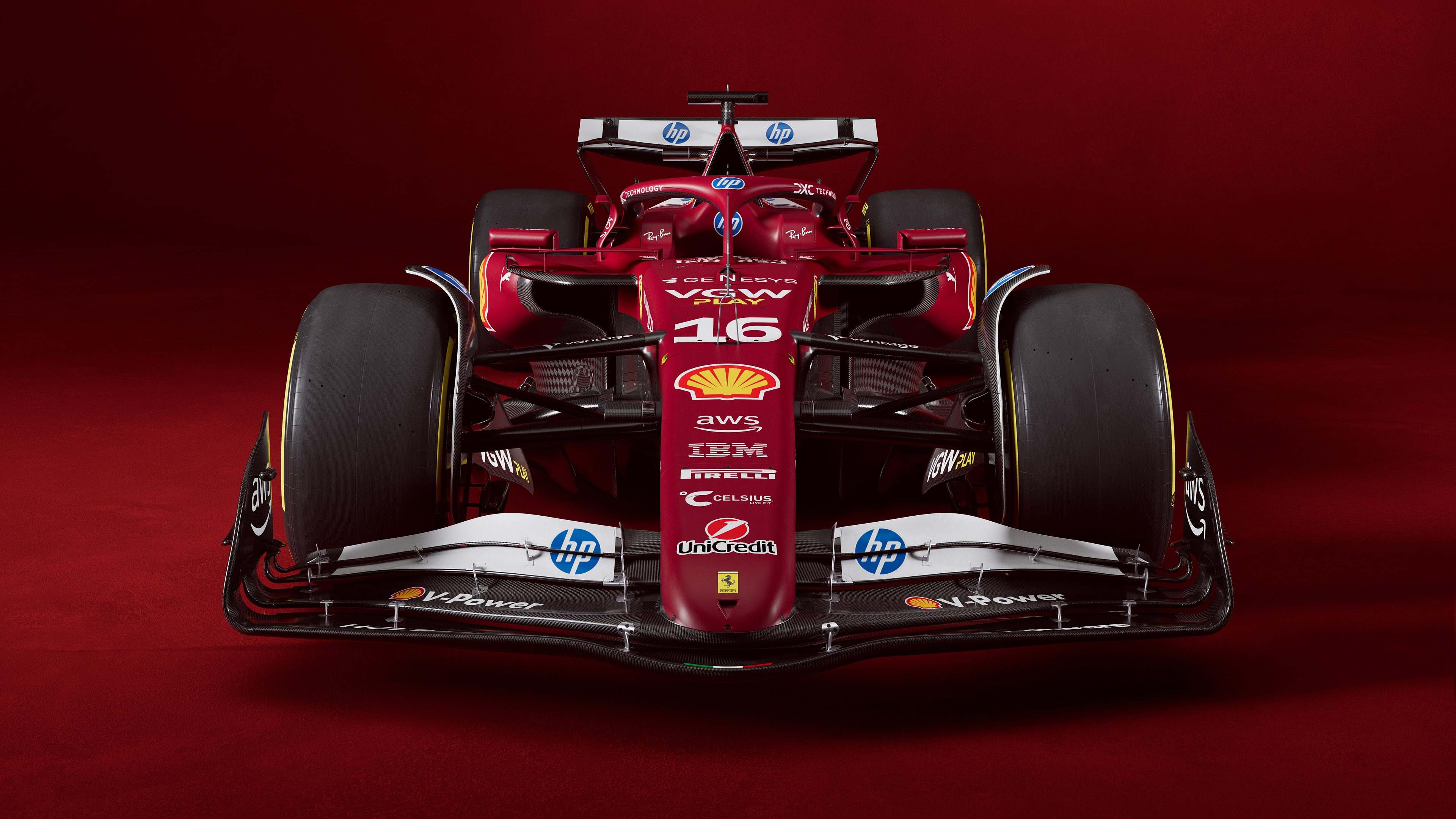 Ferrari SF 25 F1 Racer 4K Ultra HD Red Speed Machine