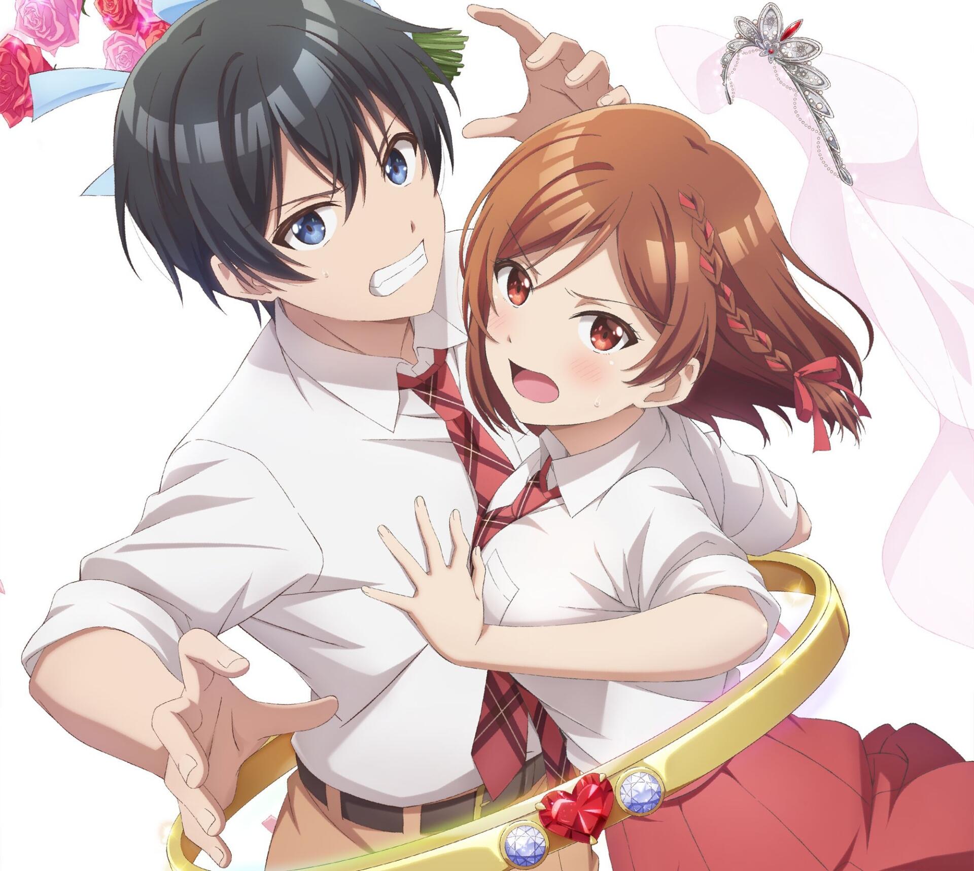 Download Anime I'm Getting Married To A Girl I Hate In My Class Saito Houjou Akane Sakuramori HD Wallpaper