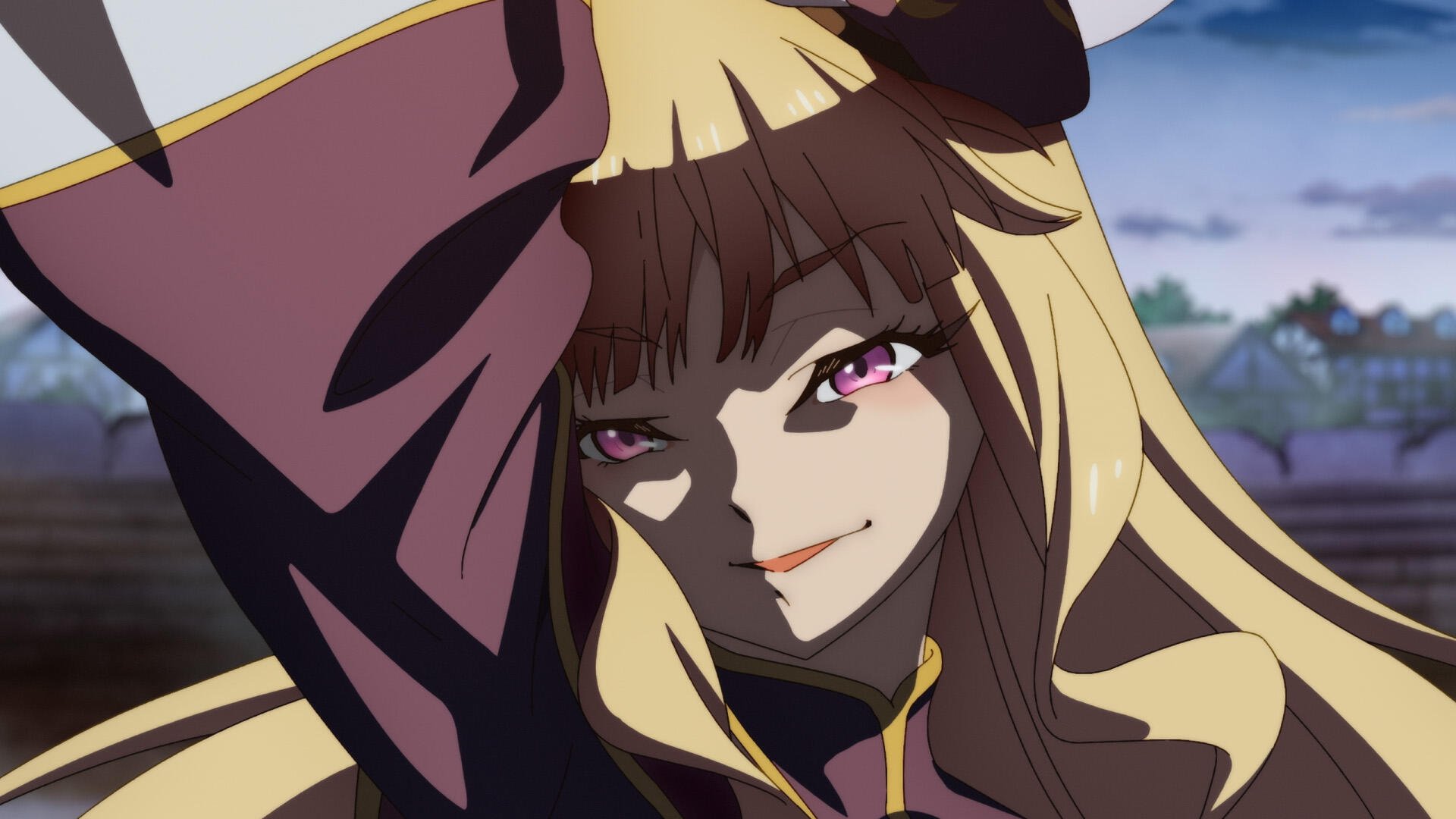 Anime wallpaper depicting a character transforming from a country bumpkin to a master swordsman, showcasing a confident expression and striking features in a vibrant setting.