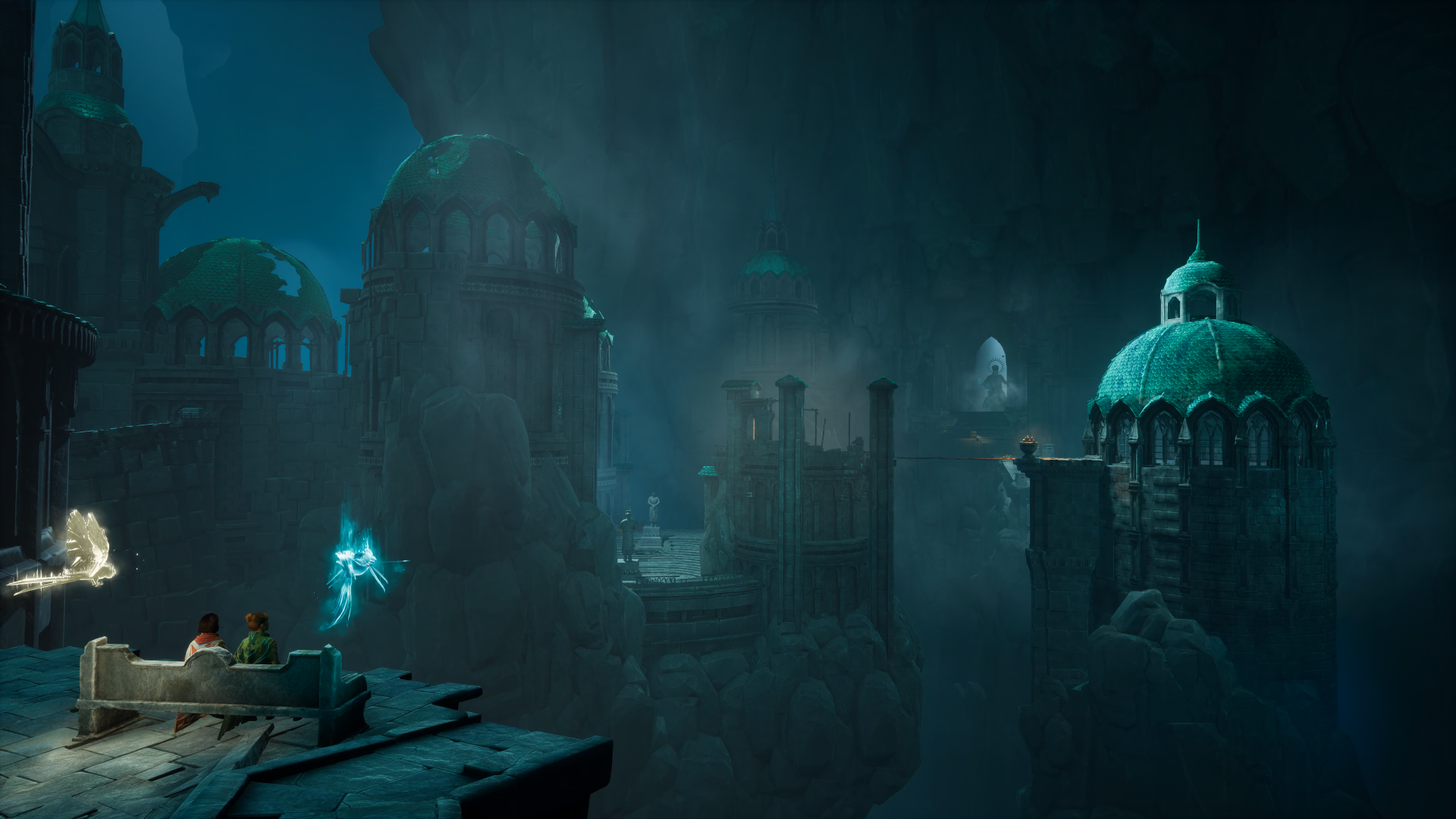 Download Split Fiction Fantasy Ancient Ruin Video Game Fantasy Adventure 4k Ultra HD Wallpaper