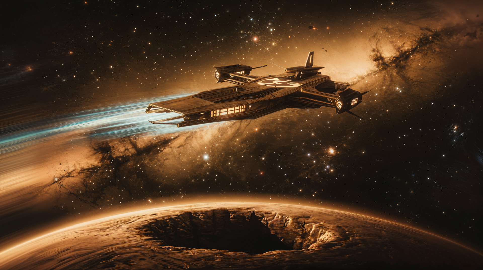 Exploring the Cosmos: 4K Ultra HD Spaceship Adventure by QuantumCurator ...