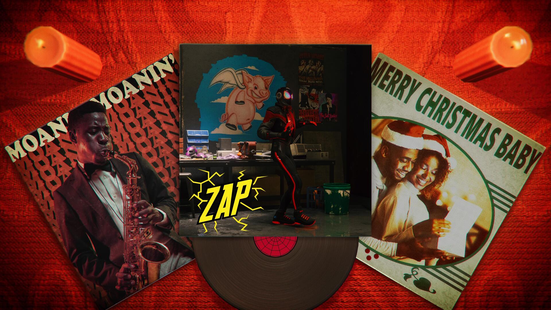 A vibrant 4K Ultra HD PC Desktop Wallpaper featuring dynamic gaming art from Marvel's Spider-Man: Miles Morales.