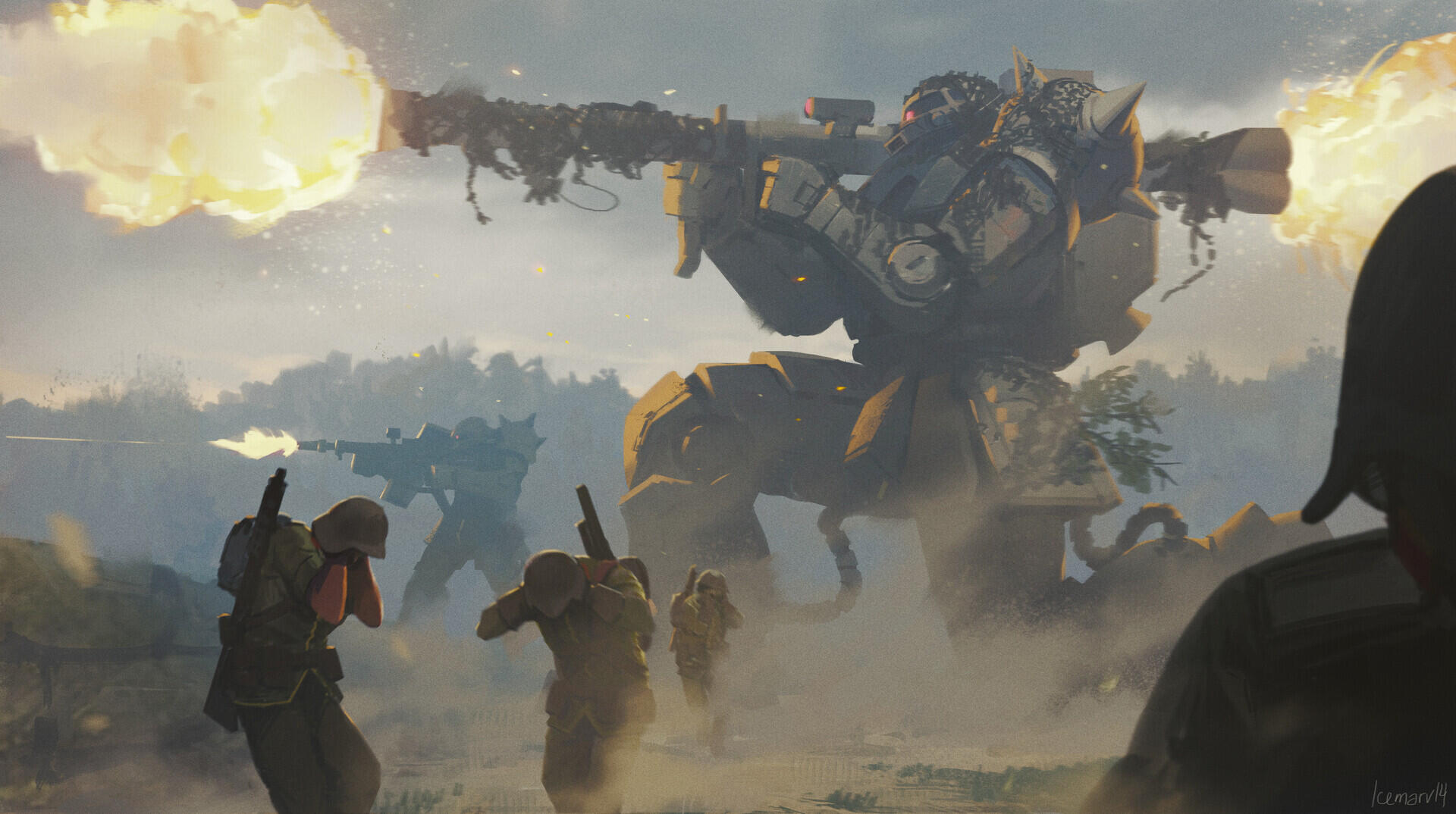 HD Anime Gundam War Explosion Wallpaper - Mobile Suit Gundam Battle ...