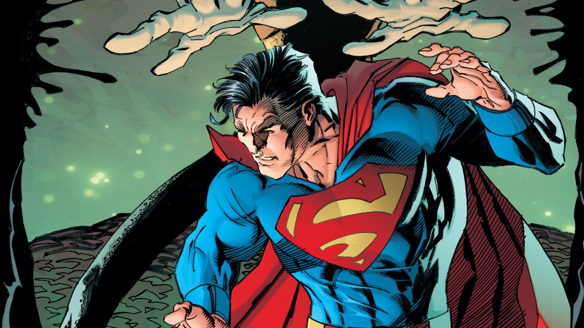 Download Superman: Up In The Sky HD Wallpaper by Andy Kubert