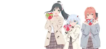 Anime Tying the Knot with an Amagami Sister Yae Amagami Asahi Amagami Yuna Amagami HD Desktop Wallpaper | Background Image