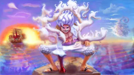 Monkey D. Luffy Gear 5 (One Piece) One Piece HD Desktop Wallpaper | Background Image