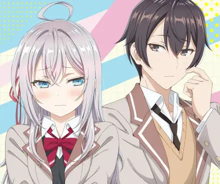 Anime Alya Sometimes Hides Her Feelings in Russian Alisa Mikhailovna Kujou Masachika Kuze HD Desktop Wallpaper | Background Image