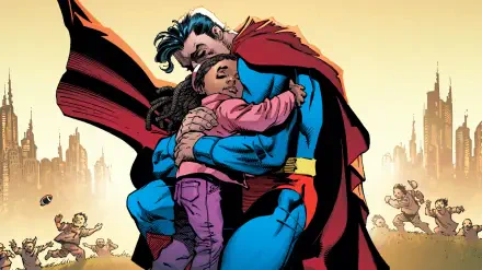 Superman: Up in the Sky HD Desktop Wallpaper | Background Image