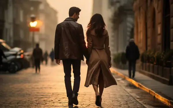AI Art Romantic HD Desktop Wallpaper | Background Image