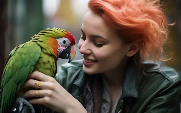 AI Art parrot HD Desktop Wallpaper | Background Image
