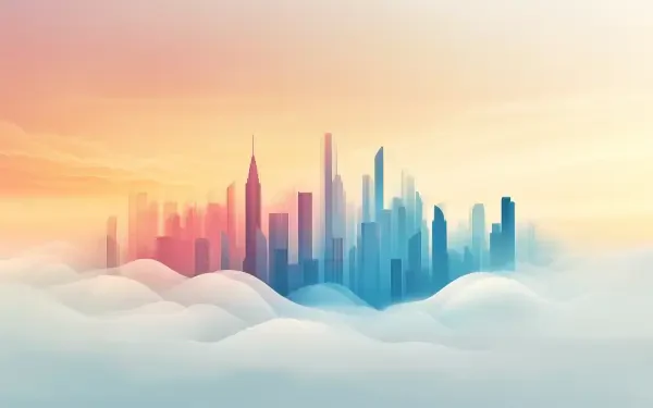 cityscape minimalist Abstract HD Desktop Wallpaper | Background Image