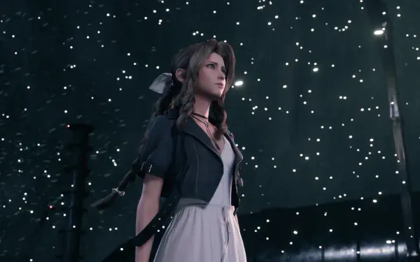 video game Final Fantasy VII Rebirth Aerith Gainsborough HD Desktop Wallpaper | Background Image