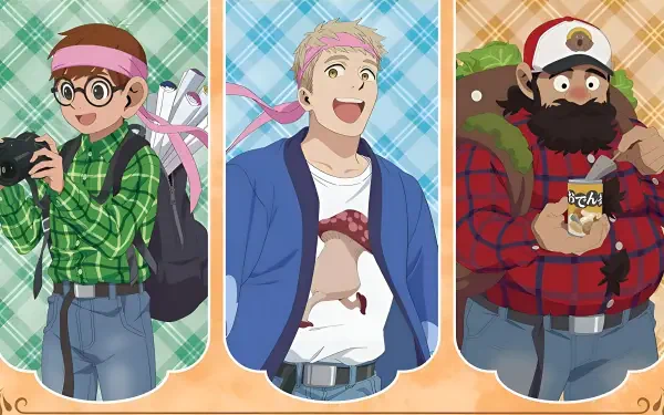 Anime Delicious in Dungeon Chilchuck Tims Laios Touden Senshi (Delicious in Dungeon) HD Desktop Wallpaper | Background Image