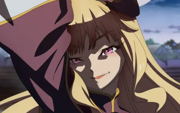 Anime wallpaper depicting a character transforming from a country bumpkin to a master swordsman, showcasing a confident expression and striking features in a vibrant setting.