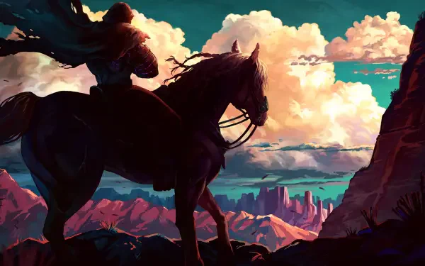 A striking HD desktop wallpaper featuring dynamic gaming art inspired by Street Fighter 6, showcasing powerful characters against a vibrant, atmospheric background.
