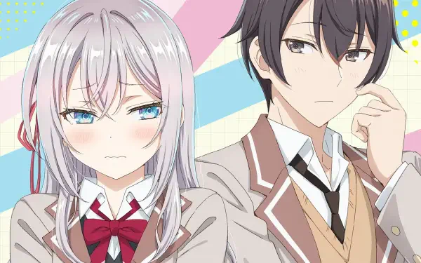 Anime Alya Sometimes Hides Her Feelings in Russian Alisa Mikhailovna Kujou Masachika Kuze HD Desktop Wallpaper | Background Image