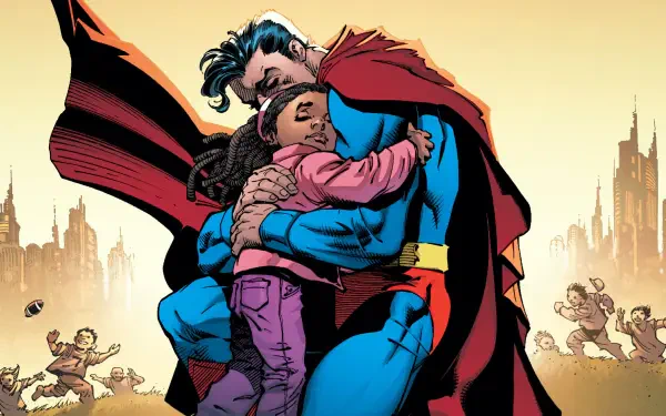 Superman: Up in the Sky HD Desktop Wallpaper | Background Image