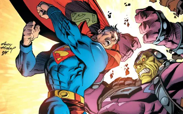 Superman: Up in the Sky HD Desktop Wallpaper | Background Image