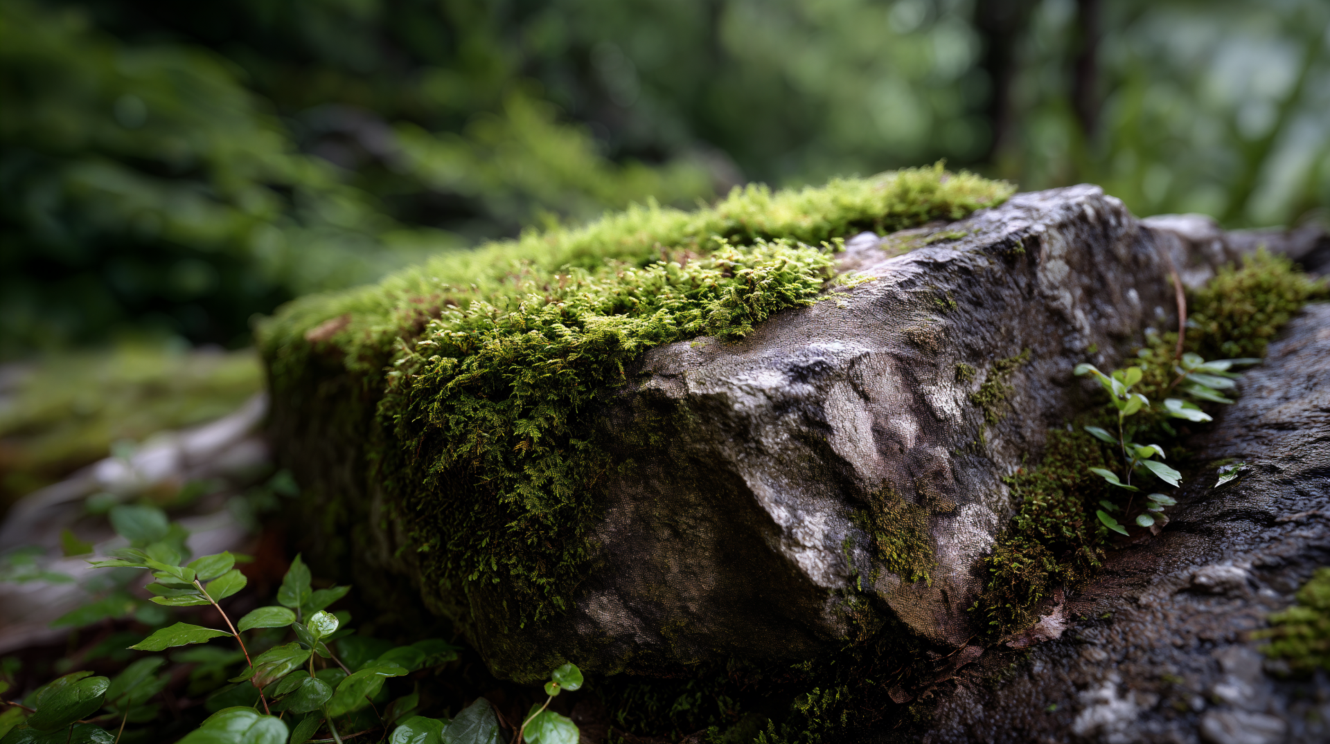 Download Nature Mossy Stone Moss Rock Forest 4k Ultra HD Wallpaper by ...