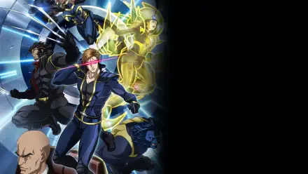 4K Ultra HD PC desktop wallpaper of the X‑Men team in dynamic action, bright optic blast and golden energy against a dark cosmic backdrop.