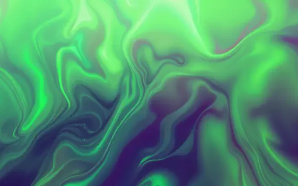 Abstract green marbled swirls with teal and deep violet accents, fluid textures and soft highlights — 4K Ultra HD PC desktop wallpaper and background.