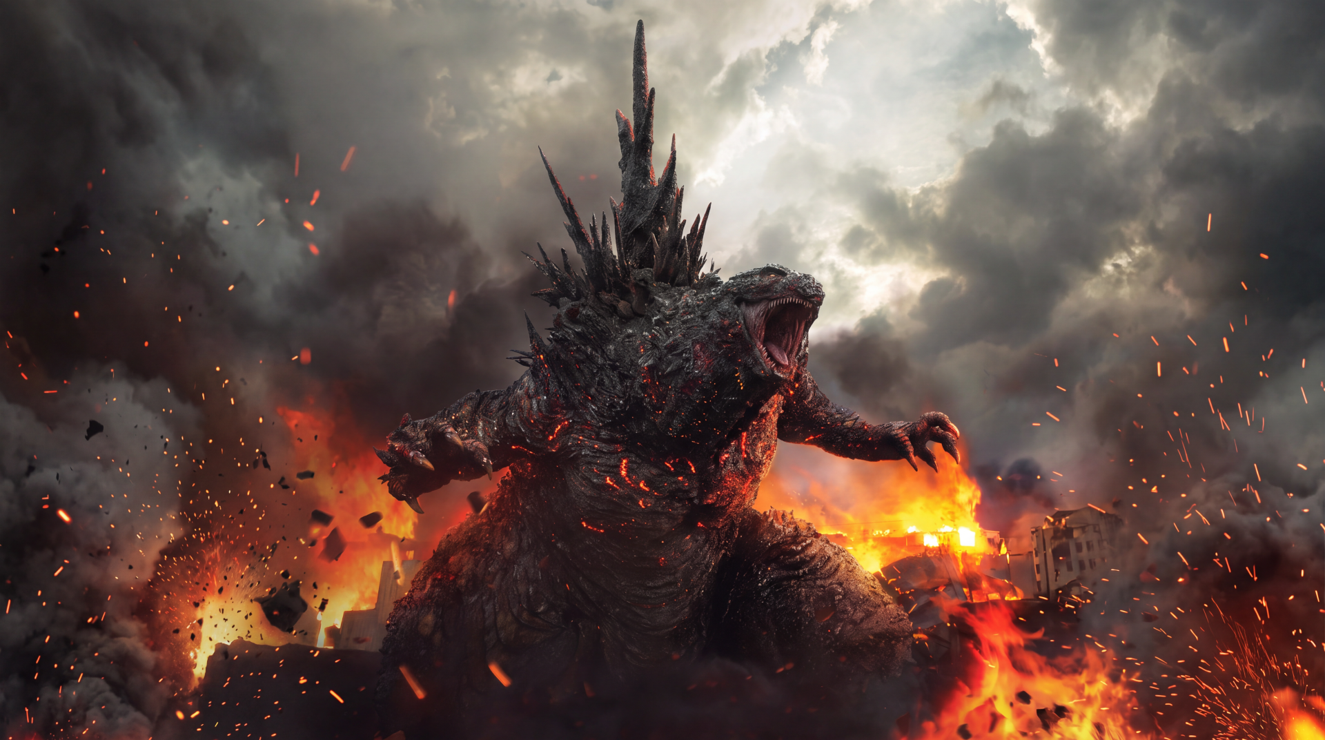 Godzilla Minus Zero: Inferno Rising — 5K UHD Wallpaper | 5504x3072 ...