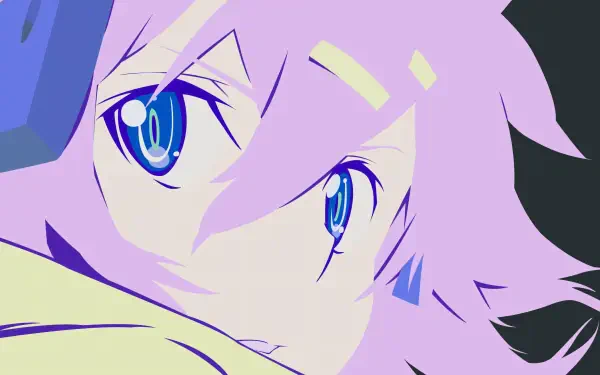 Close-up of a pink-haired, blue-eyed character from Sword Art Online II in a 4K Ultra HD PC desktop wallpaper and background.