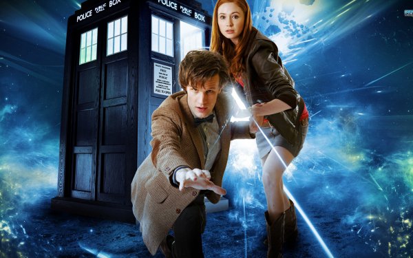 TV Show Doctor Who The Doctor Amy Pond Tardis HD Wallpaper | Background Image