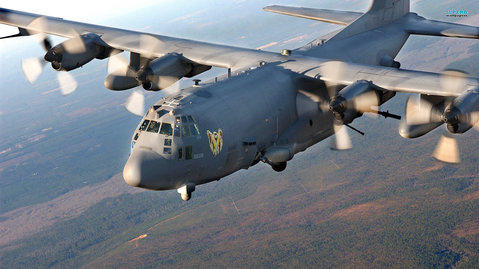 Download Military Lockheed AC 130 HD Wallpaper