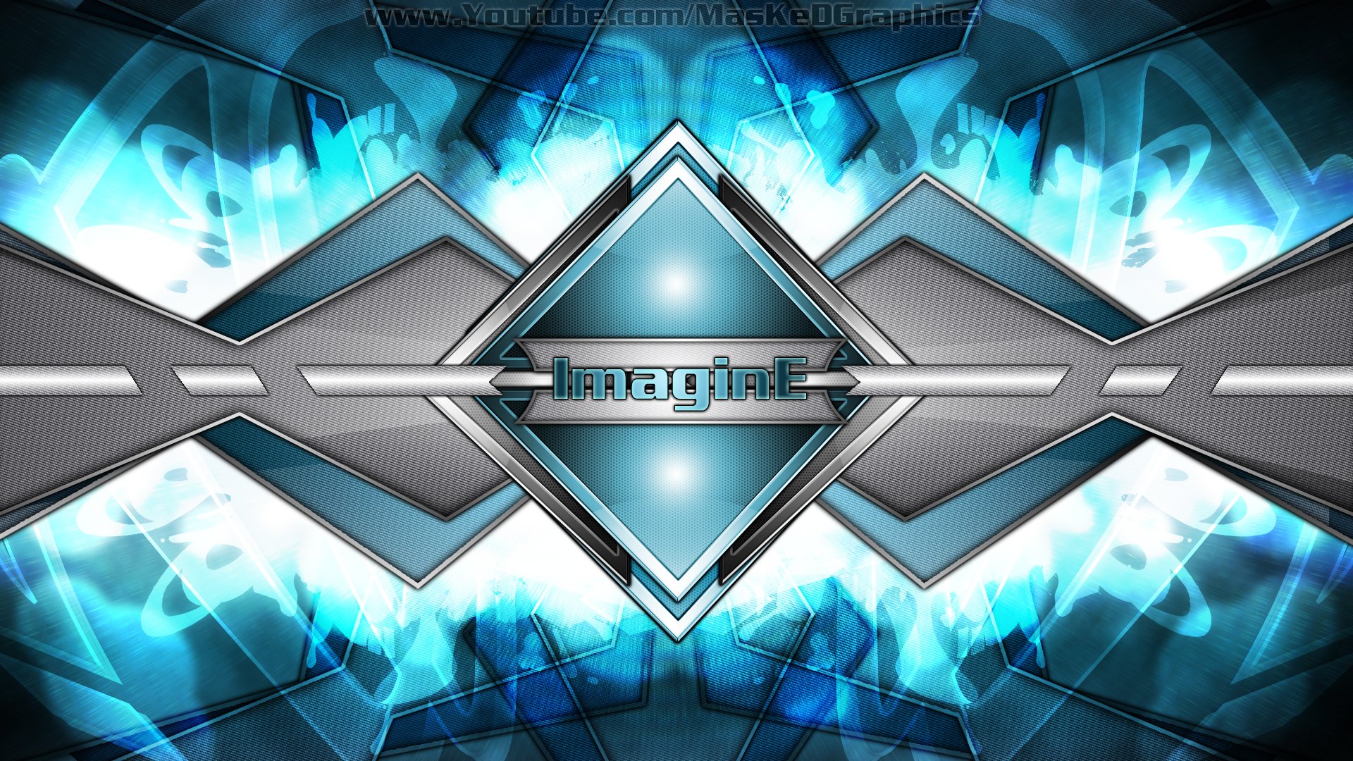 Imagine Blue by MasKeDGFX | 1920x1080 | Wallpaper Abyss
