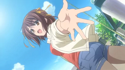 Haruhi Suzumiya Anime The Melancholy of Haruhi Suzumiya HD Desktop Wallpaper | Background Image