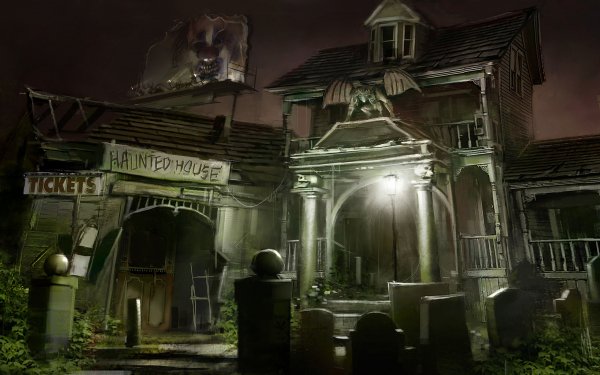 Dark Haunted Haunted House HD Wallpaper | Background Image