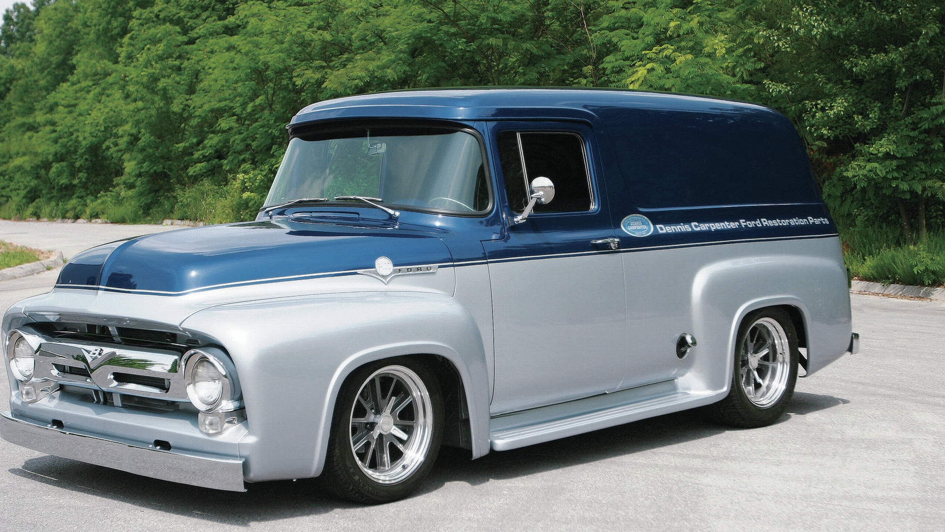 Vehicles 1956 Ford F-100 Panel HD Wallpaper | Background Image