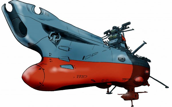 Anime Space Battleship Yamato Futuristic Sci Fi Warship Battleship Spaceship HD Wallpaper | Background Image