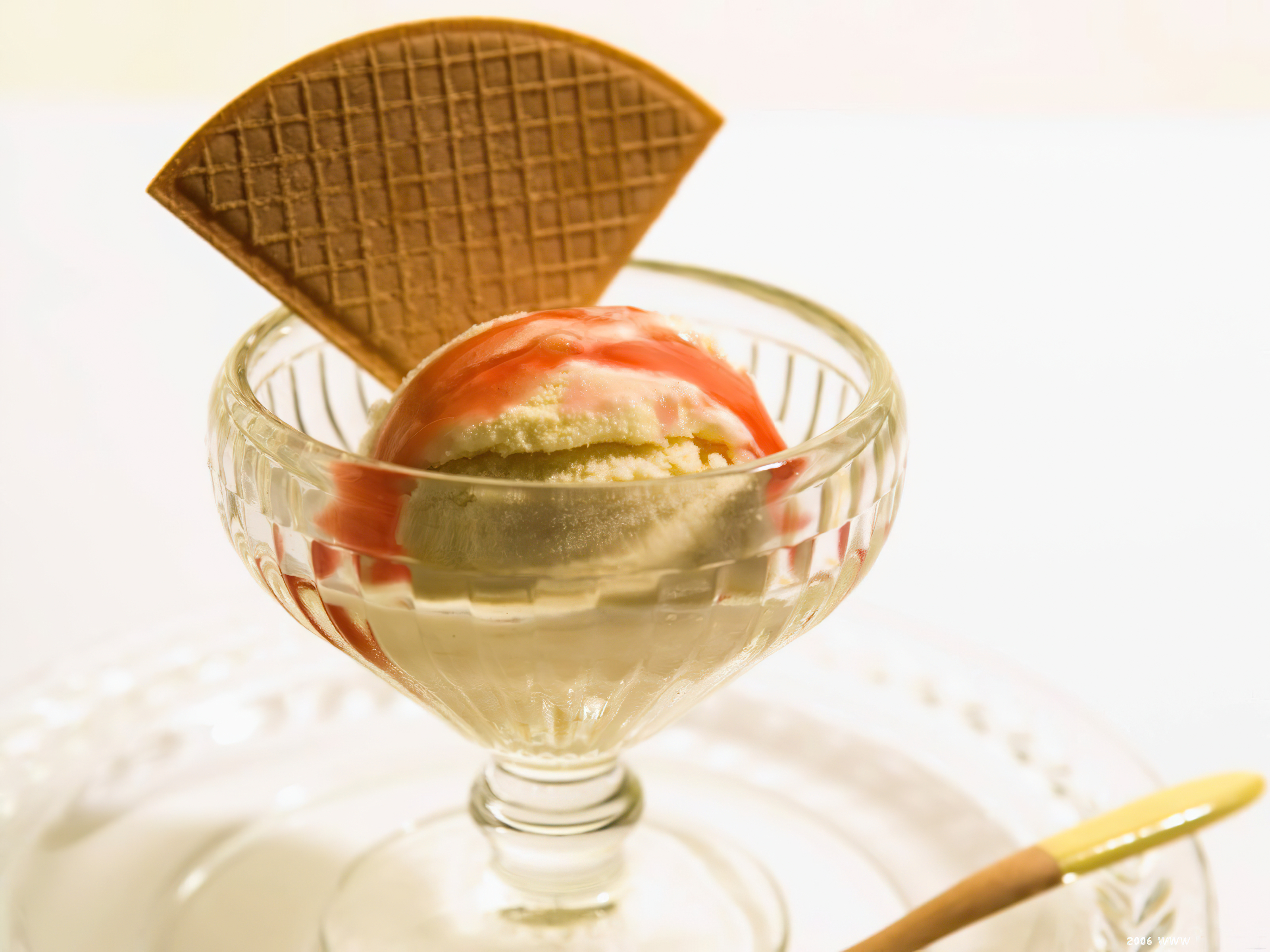 Delicious ice cream dessert with enticing food presentation.
