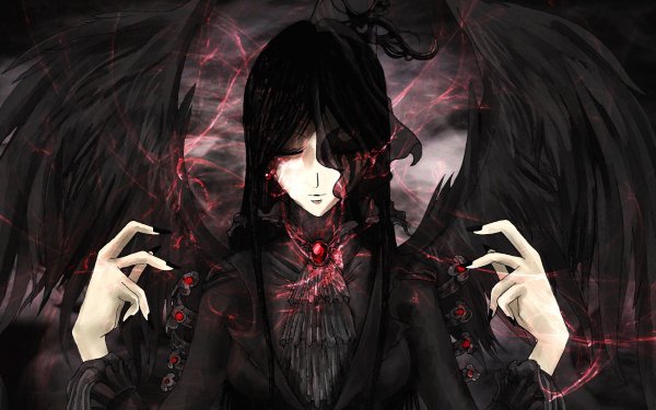 Anime Angel Dark HD Wallpaper | Background Image