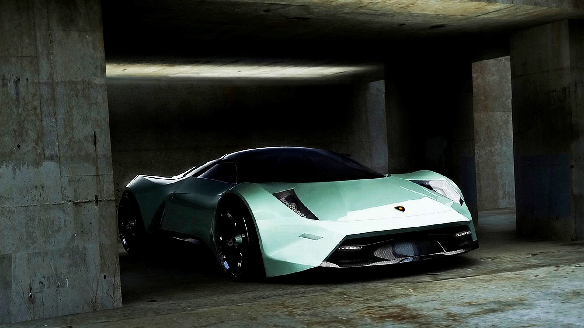 Lamborghini Insecta concept car, a futuristic vehicle combining elegant design with sleek lines.