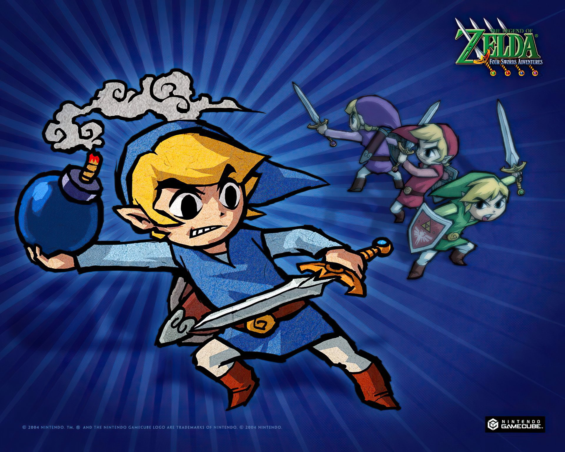 Download Video Game The Legend Of Zelda: Four Swords Adventures HD Wallpaper
