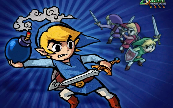 video game The Legend of Zelda: Four Swords Adventures HD Desktop Wallpaper | Background Image
