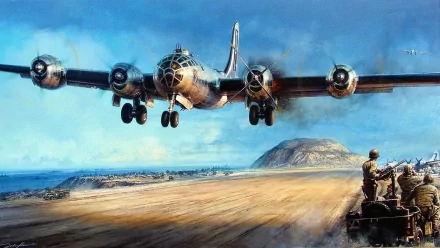 military Boeing B-29 Superfortress HD Desktop Wallpaper | Background Image