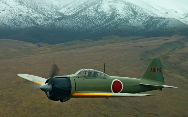 military aircraft Mitsubishi A6M Zero HD Desktop Wallpaper | Background Image