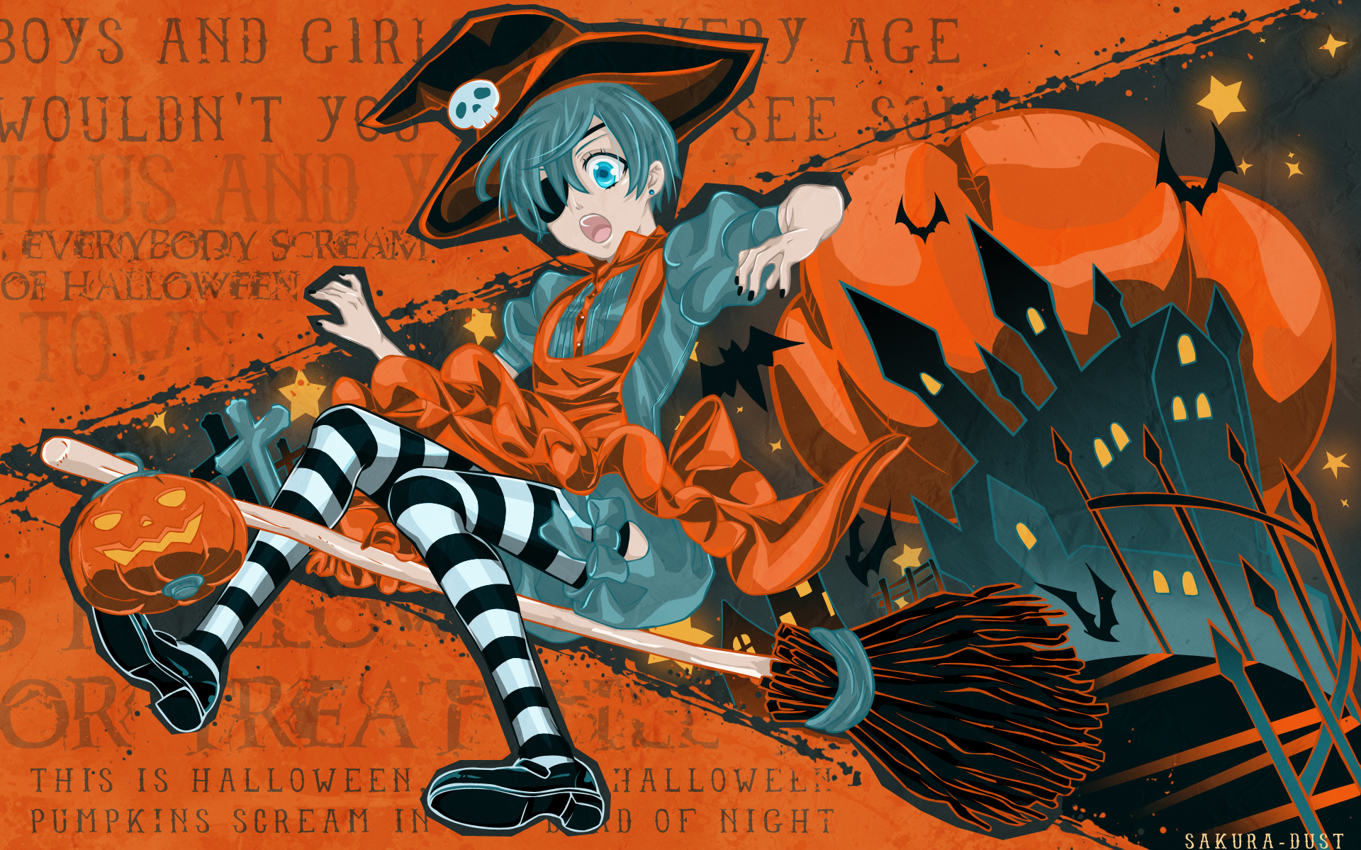 Hình ảnh anime Halloween đẹp, chất lượng Full HD