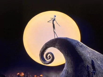 pumpkin Jack Skellington movie The Nightmare Before Christmas HD Desktop Wallpaper | Background Image