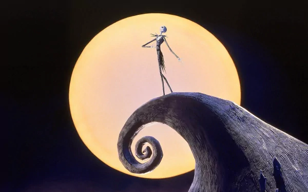 pumpkin Jack Skellington movie The Nightmare Before Christmas HD Desktop Wallpaper | Background Image